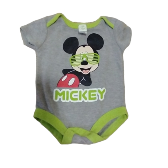 6/$15 Size 3-6 M Mickey mouse Disney onesie - Picture 1 of 8